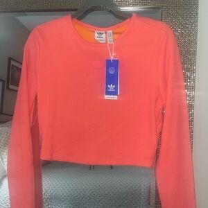 Adidas Women's Vibrant Pink Crop Top